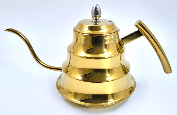 Заварочный чайник  с удлиненным  носиком,  стальной 1,2 л (KH-2654)