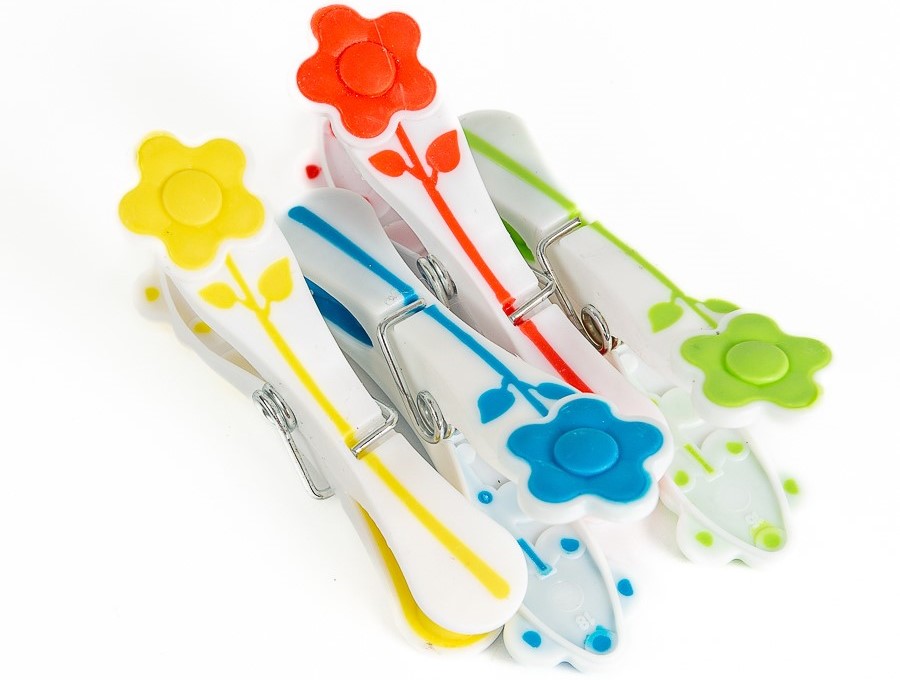 Прищепки силиконовые для белья 12 шт (8051) (144)