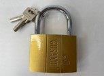 Замок "Gusami" желтый 38 мм  (ZM-34)